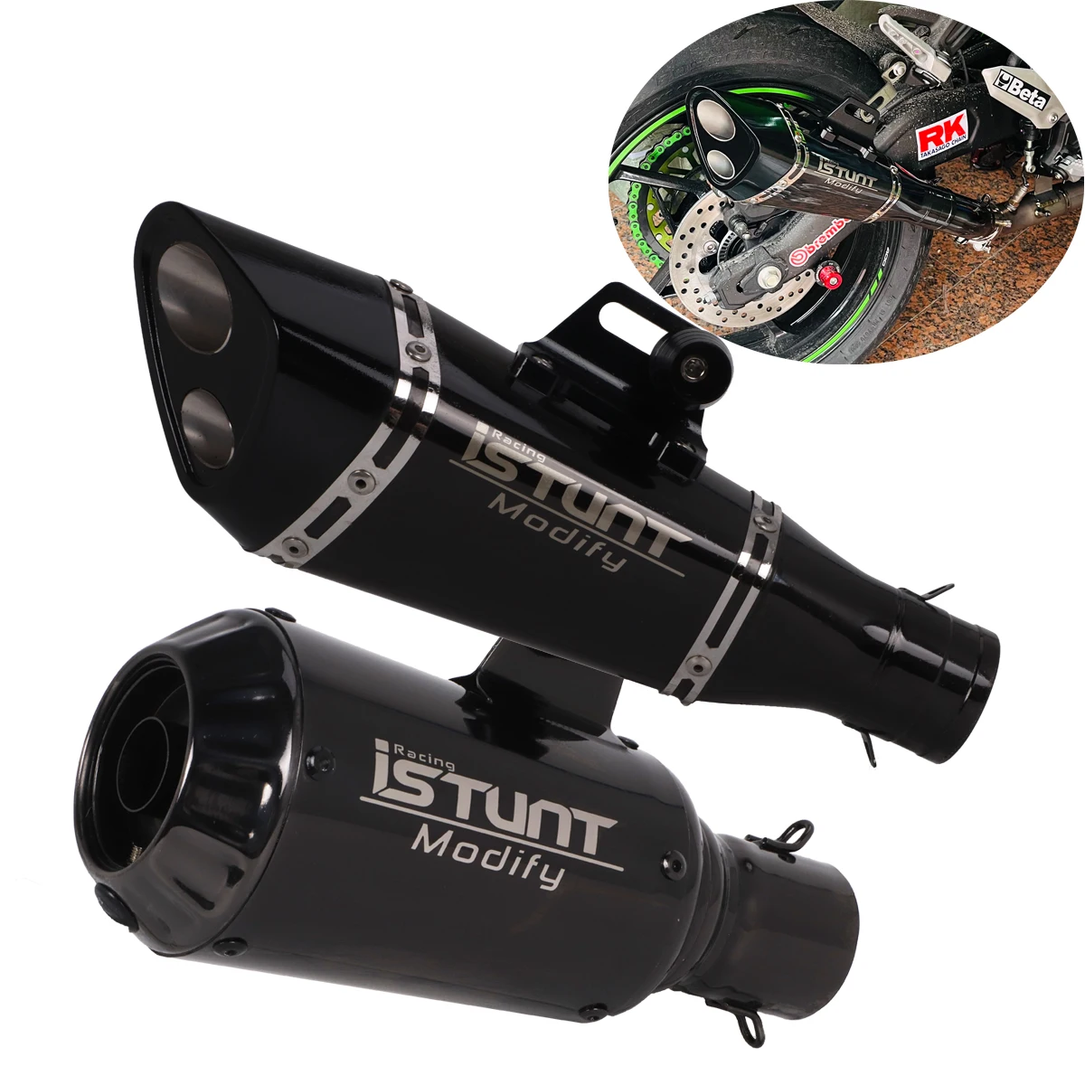 51MM Motorcycle Exhaust Muffler Escape For Z900 MT07 MT09 Ninja400 ZX6R Slip on Muffler Modified Glossy Black
51MM Motorcycle Exhaust Muffler Escape For Z900 MT07 MT09 Ninja400 ZX6R Slip on Muffler Modified Glossy Black