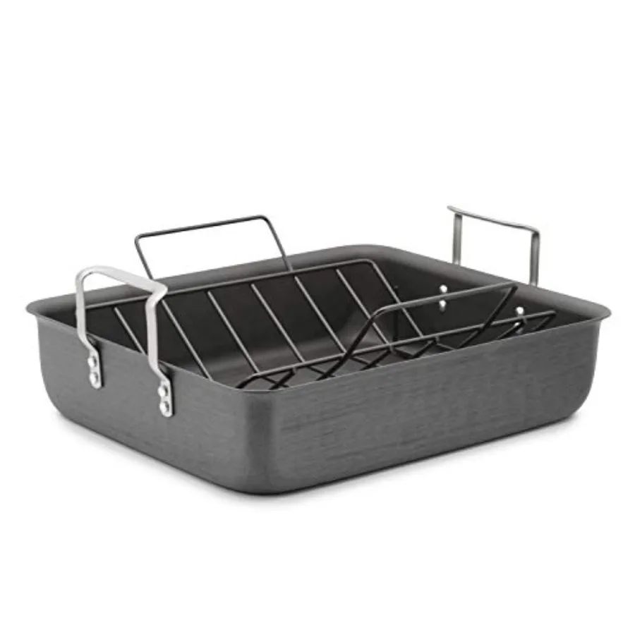 Classic Hard-Anodized 16-Inch Roasting Pan with Nonstick Rack
Classic Hard-Anodized 16-Inch Roasting Pan with Nonstick Rack