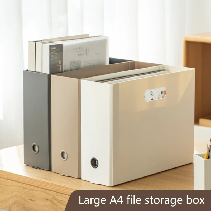 A 4 Large Capacity File Box Plastic Document Organizer Box File Storage Box Foldable Desk Organizer Stationery Supplies
A 4 Large Capacity File Box Plastic Document Organizer Box File Storage Box Foldable Desk Organizer Stationery Supplies