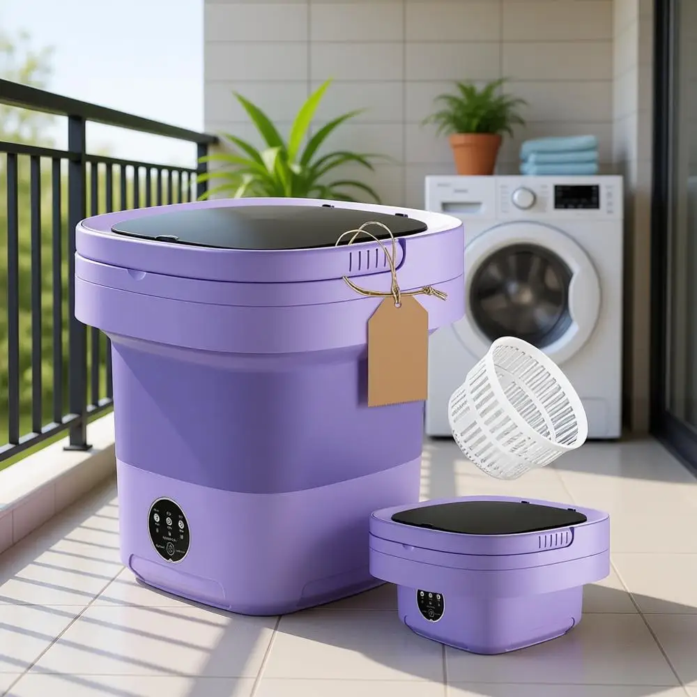 Портативная стиральная машина, компактный стирально-сушильный комплекс, мини-складное ведро для белья
Портативная стиральная машина, компактный стирально-сушильный комплекс, мини-складное ведро для белья