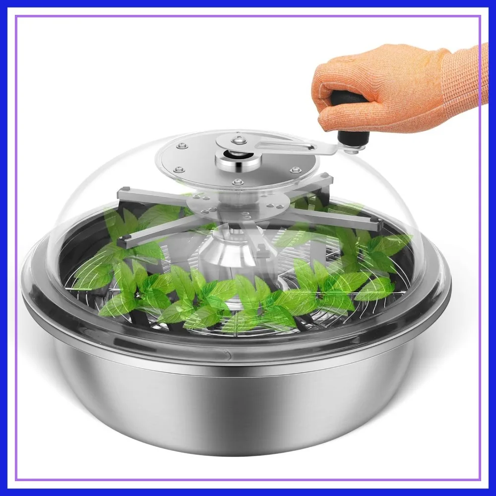 16" Bud Leaf Bowl Trimmer with Stainless Steel Blades & Clear Dome, Hand Twist Spin Trimmer for Flowers & Hydroponics
16" Bud Leaf Bowl Trimmer with Stainless Steel Blades & Clear Dome, Hand Twist Spin Trimmer for Flowers & Hydroponics
