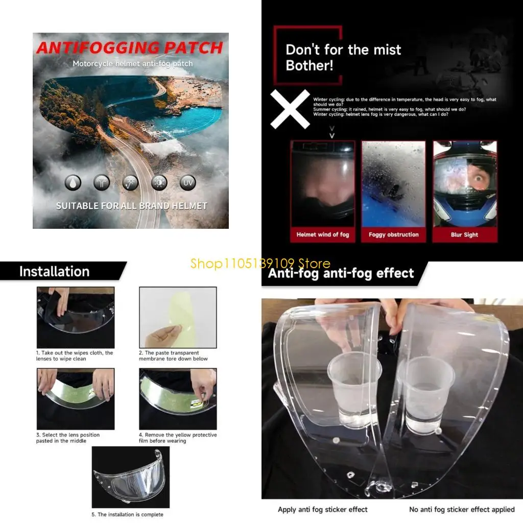 Противотуманная пленка для козырьков шлема P5ED обеспечивает четкое зрение во время дождя, холодная поездка, пленка из ТПУ
Противотуманная пленка для козырьков шлема P5ED обеспечивает четкое зрение во время дождя, холодная поездка, пленка из ТПУ