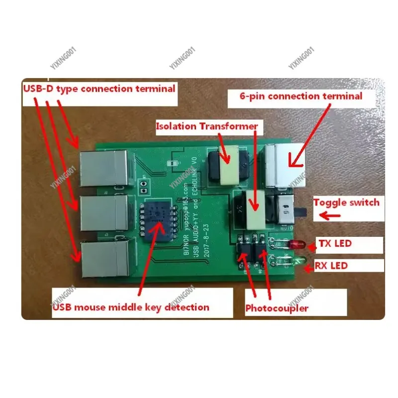 R1-2023 USB Audio Interface 6-Pin Cable Included USB Sound Card for Echolink Zello YY ASL - Computer Audio Interface
R1-2023 USB Audio Interface 6-Pin Cable Included USB Sound Card for Echolink Zello YY ASL - Computer Audio Interface