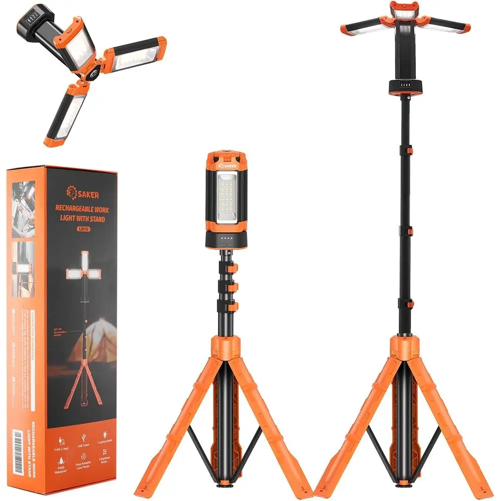 12000mAh Rechargeable 73.2 Camping Lantern with Stand, 3200 Lumens, Ideal for Outdoors, Workshops, and Emergencies
12000mAh Rechargeable 73.2 Camping Lantern with Stand, 3200 Lumens, Ideal for Outdoors, Workshops, and Emergencies