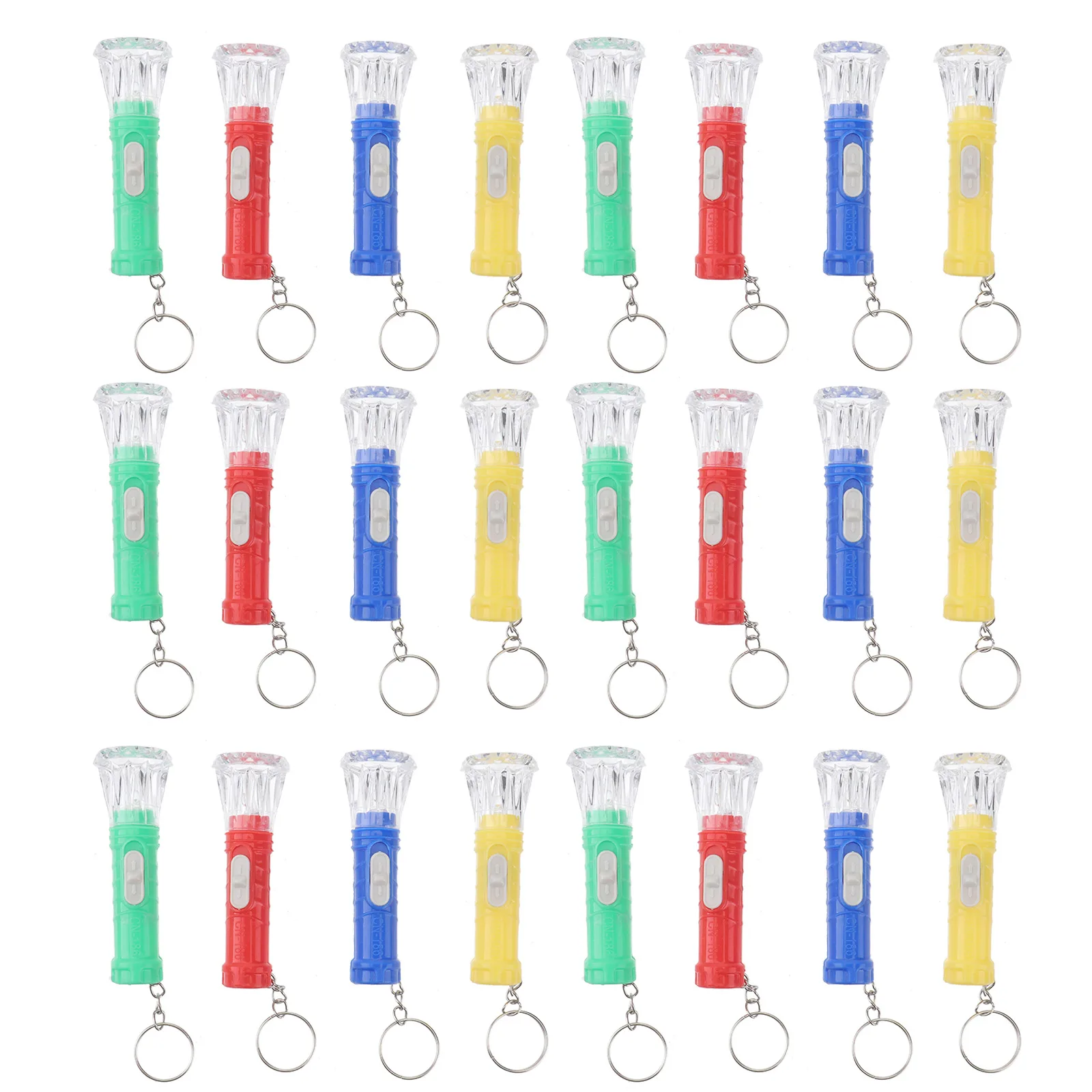 24pcs LED Flashlight Keychain Mini Torch for Camping Hiking Emergency Household Use Bright Portable Plastic
24pcs LED Flashlight Keychain Mini Torch for Camping Hiking Emergency Household Use Bright Portable Plastic