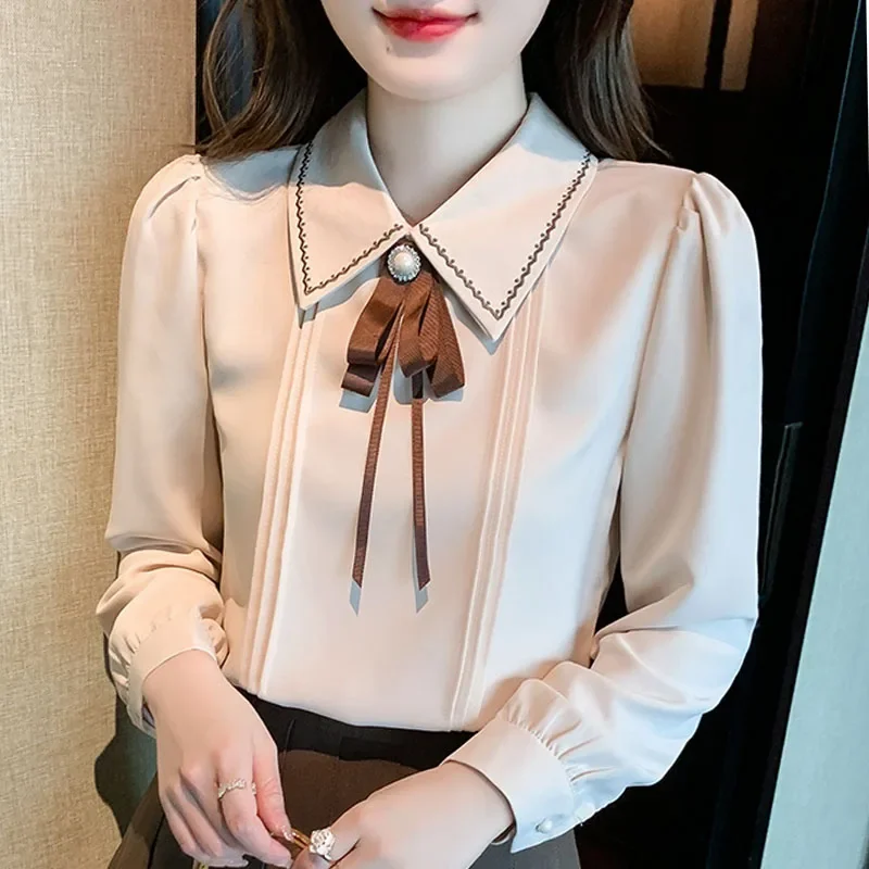 Fashion Casual Long Sleeve Women Shirt Turn Down Collar Shirt Blouse Women Tops Blouses Shirts Blusas Para Mujer Camisas M196
Fashion Casual Long Sleeve Women Shirt Turn Down Collar Shirt Blouse Women Tops Blouses Shirts Blusas Para Mujer Camisas M196