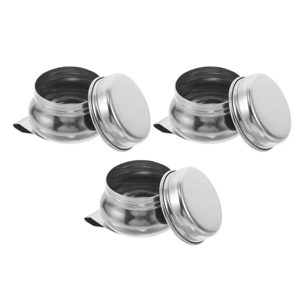 3pcs Stainless Steel Paint Brush Wash Pot 4.5X4.5X2.5Cm Palette Cup With Clip For Oil Painting Outdoor Sketching Artists
3pcs Stainless Steel Paint Brush Wash Pot 4.5X4.5X2.5Cm Palette Cup With Clip For Oil Painting Outdoor Sketching Artists