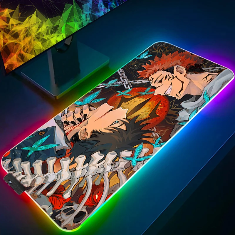 Large Mouse Pad jujutsu Kaisen Sukuna LED Gamer Desk Mat RGB Modern Table Keyboard Laptop Carpet Backlight Gaming Anime Mousepad
Large Mouse Pad jujutsu Kaisen Sukuna LED Gamer Desk Mat RGB Modern Table Keyboard Laptop Carpet Backlight Gaming Anime Mousepad
