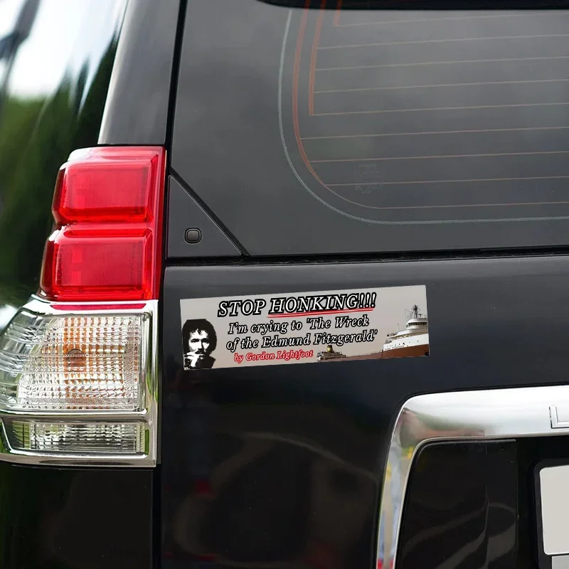 Fun Car Stickers for Cars, Laptops - Waterproof Outdoor Grade Vinyl "I Cry for the Sinking of the Edmund Fitzgerald"
Fun Car Stickers for Cars, Laptops - Waterproof Outdoor Grade Vinyl "I Cry for the Sinking of the Edmund Fitzgerald"
