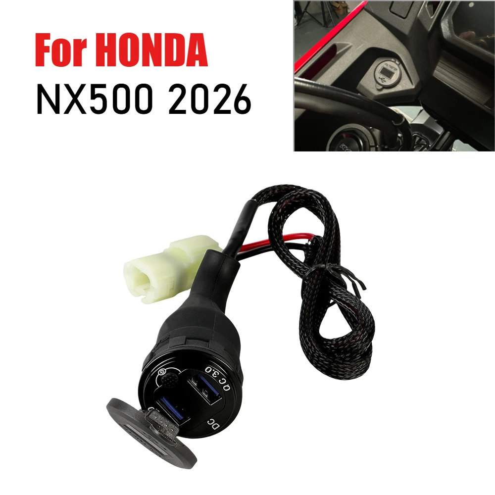 For Honda NX500 NX 500 2026 Quick Charger 3.0 Dual USB Charger Auxiliary Motorcycle Car Charger with Switch Button LED Voltage
For Honda NX500 NX 500 2026 Quick Charger 3.0 Dual USB Charger Auxiliary Motorcycle Car Charger with Switch Button LED Voltage
