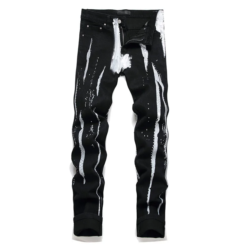 Mcikkny Men Graffiti Printed Casual Jeans Pants Stretch Black Hip Hop Denim Trousers Patchwork
Mcikkny Men Graffiti Printed Casual Jeans Pants Stretch Black Hip Hop Denim Trousers Patchwork