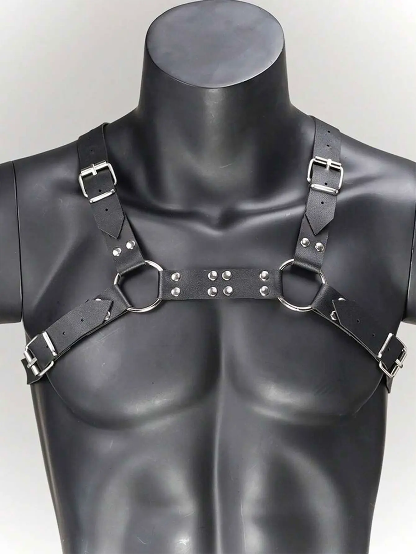 Fashion Men PU Leather Chest Harness Lingerie Adjustable Leather Body Decortive Strap Punk Club Costume Clothing Accessories
Fashion Men PU Leather Chest Harness Lingerie Adjustable Leather Body Decortive Strap Punk Club Costume Clothing Accessories