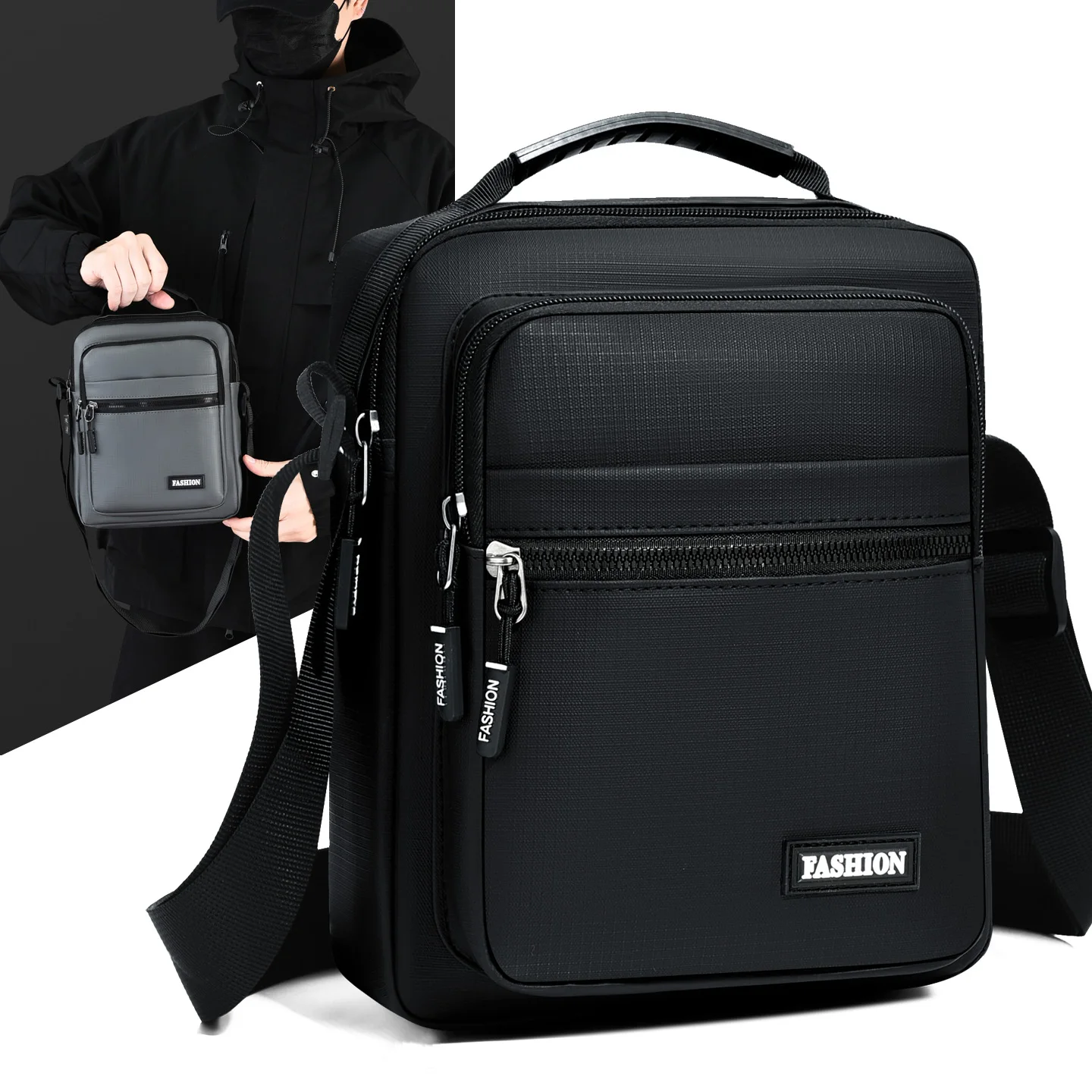 Men's Busin Casual Lightweight Ox Cloth Single oulder Bag Nylon Fabric Multi-layer Waterproof Commuter Crossbody Bag
Men's Busin Casual Lightweight Ox Cloth Single oulder Bag Nylon Fabric Multi-layer Waterproof Commuter Crossbody Bag