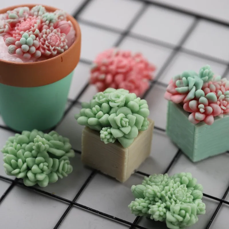 Green Plant Succulent Mold DIY Scented Candle Flower Pot Silicone Mold Cake Decorating Tools Cake Decoration Accessories
Green Plant Succulent Mold DIY Scented Candle Flower Pot Silicone Mold Cake Decorating Tools Cake Decoration Accessories
