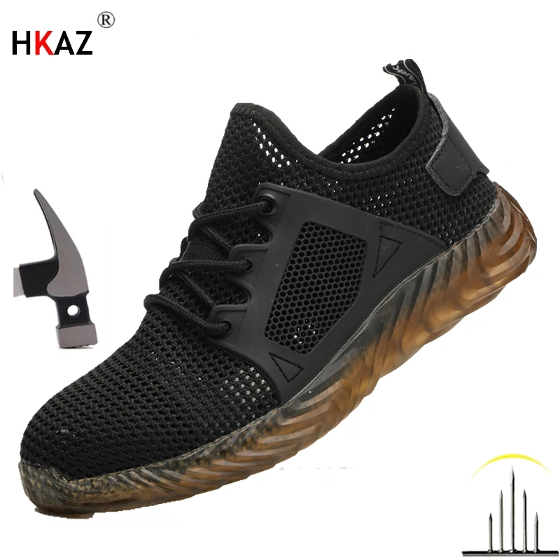 Summer breathable work shoes with iron toe anti puncture security shoes work sneakers for men anti-slip Lightweight safety shoes
Summer breathable work shoes with iron toe anti puncture security shoes work sneakers for men anti-slip Lightweight safety shoes