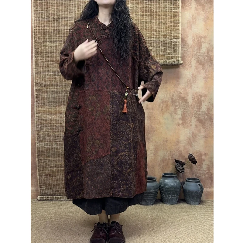 2026 New Arrival Spring/autumn Loose O-neck Long Sleeve Blouse Casual Cotton Linen Print Single Breasted Women Long Shirts S239
2026 New Arrival Spring/autumn Loose O-neck Long Sleeve Blouse Casual Cotton Linen Print Single Breasted Women Long Shirts S239