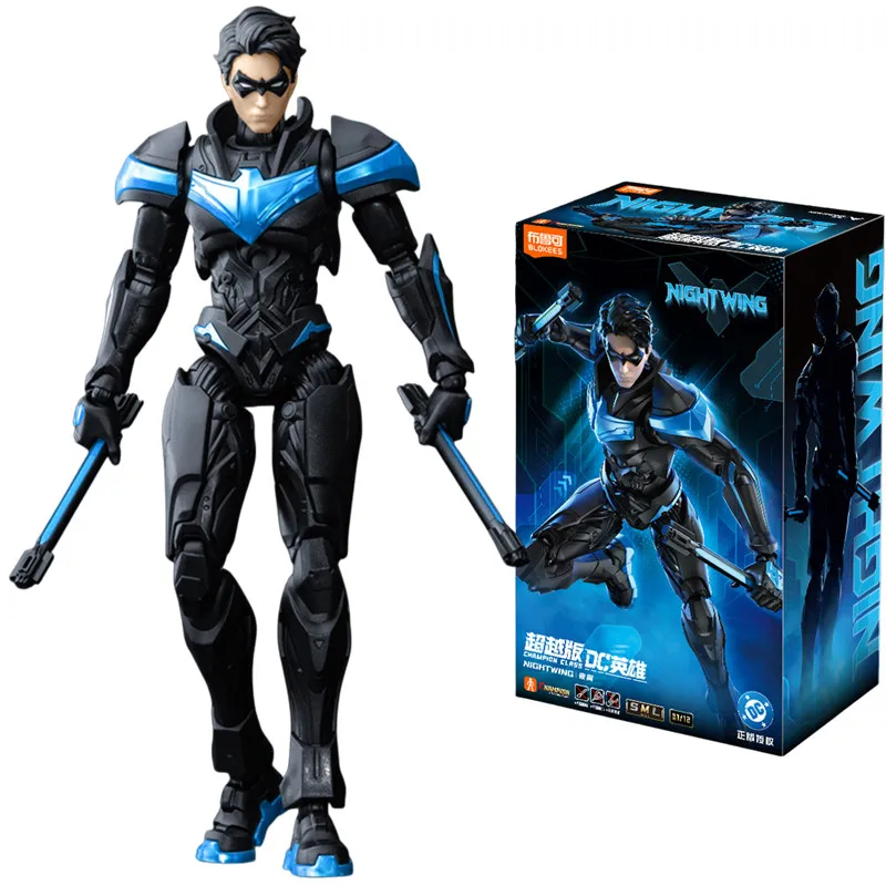 BLOKEES DC Superhero Champion Class Nightwing Dick Grayson Action Figures Assemble Toys Joint Mobility Model Birthday Gifts
BLOKEES DC Superhero Champion Class Nightwing Dick Grayson Action Figures Assemble Toys Joint Mobility Model Birthday Gifts
