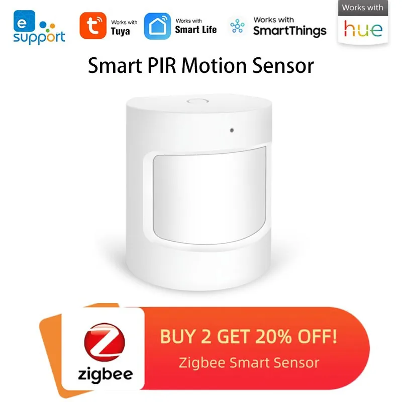 Zigbee 3.0 PIR Motion Sensor, Infrared Human Body Detector, Smart Control Via eWeLink Zigbee Bridge Work With Alexa Google Home
Zigbee 3.0 PIR Motion Sensor, Infrared Human Body Detector, Smart Control Via eWeLink Zigbee Bridge Work With Alexa Google Home