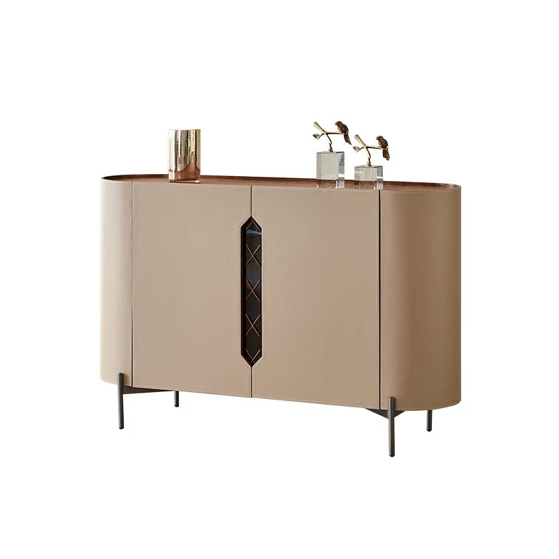 Italian light luxury saddle leather entrance table small apartment foyer minimalist storage side cabinet modern simplicity
Italian light luxury saddle leather entrance table small apartment foyer minimalist storage side cabinet modern simplicity