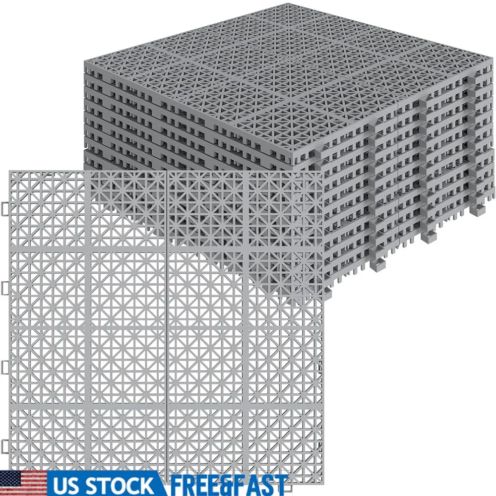 12PCS Interlocking Plastic Deck Tiles Non-Slip Drainage Outdoor Flooring Patios Showers Garages Easy Install Durable
12PCS Interlocking Plastic Deck Tiles Non-Slip Drainage Outdoor Flooring Patios Showers Garages Easy Install Durable