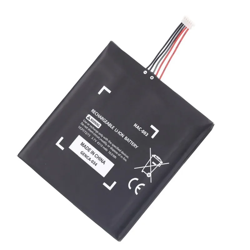 HAC-003 HAC003 3.7V 4310mAh Replacement Charger Battery HAC 003 Battery for NS Switch Game Console Batteries
HAC-003 HAC003 3.7V 4310mAh Replacement Charger Battery HAC 003 Battery for NS Switch Game Console Batteries