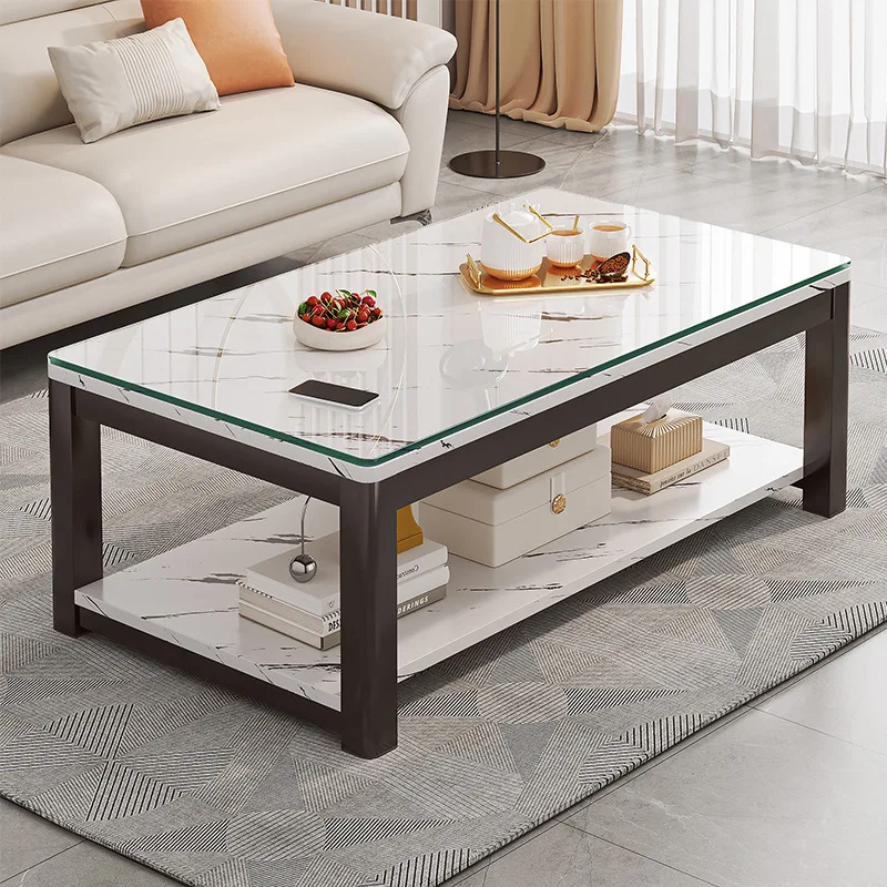 Rock slab coffee table living room household small apartment simple modern double-layer tea table marble tea table rectangular t
Rock slab coffee table living room household small apartment simple modern double-layer tea table marble tea table rectangular t