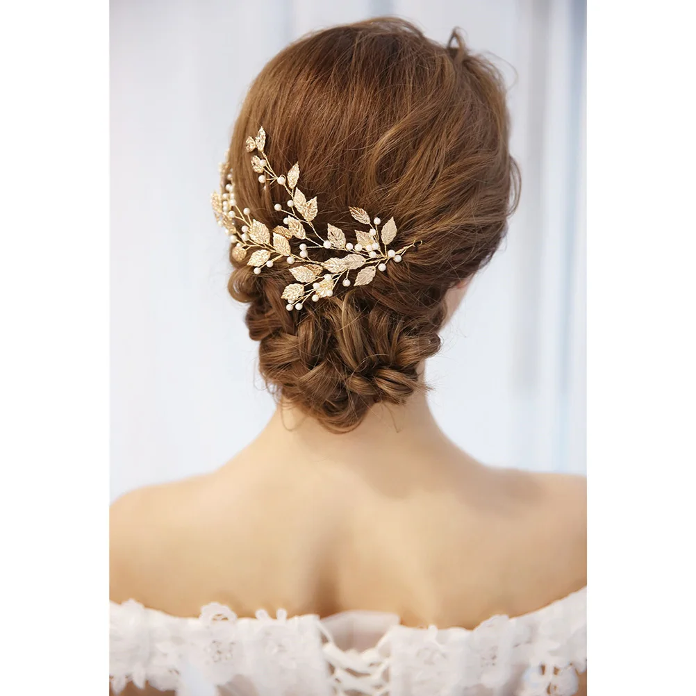 Golden Leaves Pearl Handmade Bridal Headband Wedding Decorative Hair Accessory Elegant Bridesmaid Headdress Bridal Headband
Golden Leaves Pearl Handmade Bridal Headband Wedding Decorative Hair Accessory Elegant Bridesmaid Headdress Bridal Headband