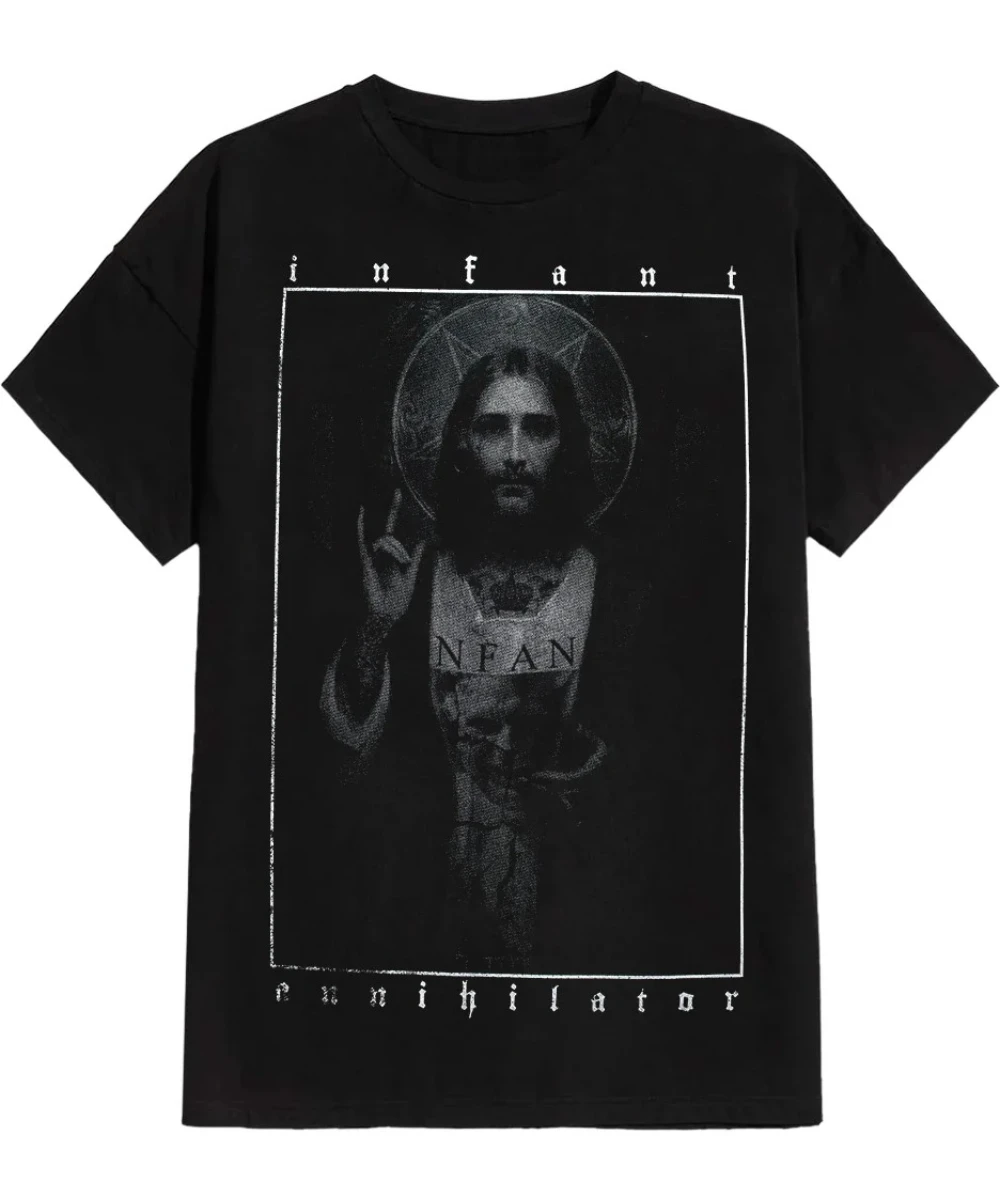 Футболка Infant Annihilator Jesus, роскошный повседневный спортивный топ для мужчин и женщин
Футболка Infant Annihilator Jesus, роскошный повседневный спортивный топ для мужчин и женщин