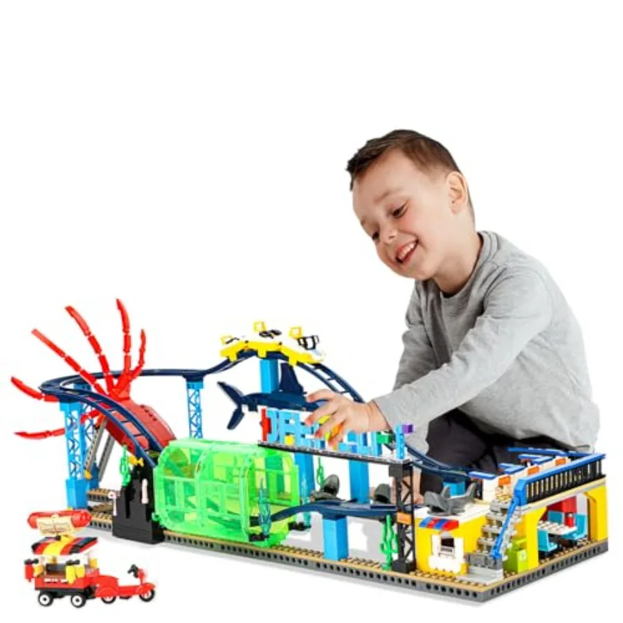 Roller Coaster Building Blocks Set 1308PCS,Compatible with Lego Sets for Boys 8-14, Friends Aquarium Theme Building Kit with Sh
Roller Coaster Building Blocks Set 1308PCS,Compatible with Lego Sets for Boys 8-14, Friends Aquarium Theme Building Kit with Sh