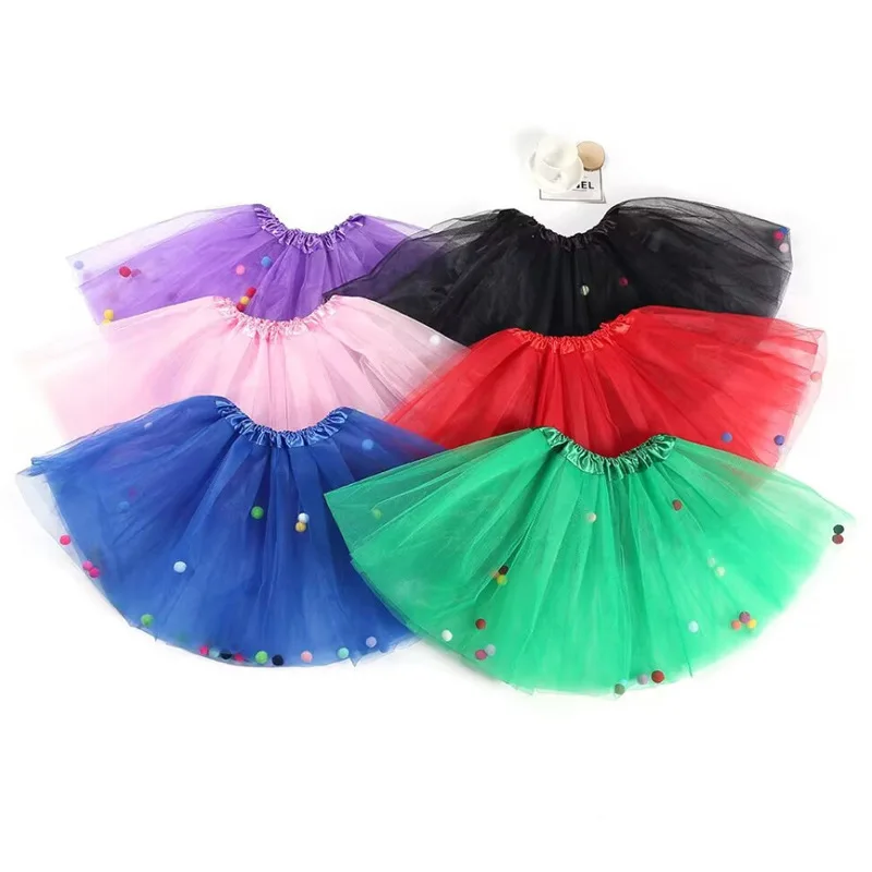 Children's Dance Half Body Princess Tutu Skirt, With Built-In Colorful Fluffy Ball Veil Skirt
Children's Dance Half Body Princess Tutu Skirt, With Built-In Colorful Fluffy Ball Veil Skirt