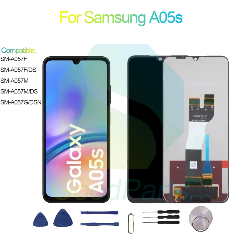 ЖК-дисплей для Samsung A05s, экран 6,5 дюйма SM-A057F/M/DSG/DSN A05s, сменный сенсорный дигитайзер в сборе
ЖК-дисплей для Samsung A05s, экран 6,5 дюйма SM-A057F/M/DSG/DSN A05s, сменный сенсорный дигитайзер в сборе