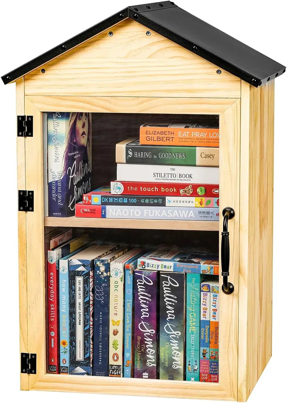 Little Library Box Outdoor, 2-Tier Little Library for Neighborhoods Community School, Weatherproof Solid Wood with Adjustable Sh
Little Library Box Outdoor, 2-Tier Little Library for Neighborhoods Community School, Weatherproof Solid Wood with Adjustable Sh