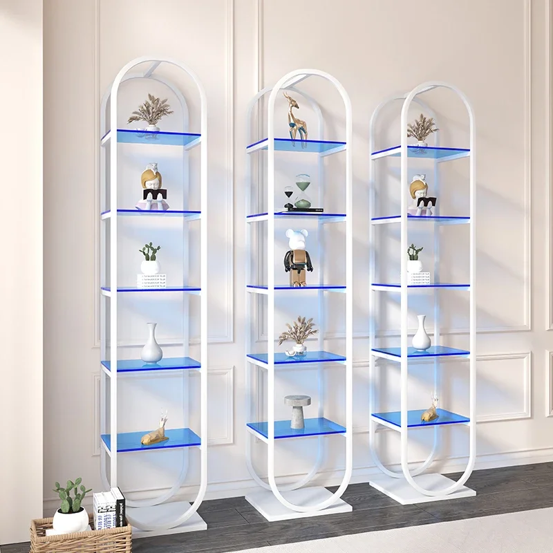 Nordic display rack Light luxury clothing store, floor jewelry cabinet, wrought iron simple shelf on the wall, acrylic
Nordic display rack Light luxury clothing store, floor jewelry cabinet, wrought iron simple shelf on the wall, acrylic