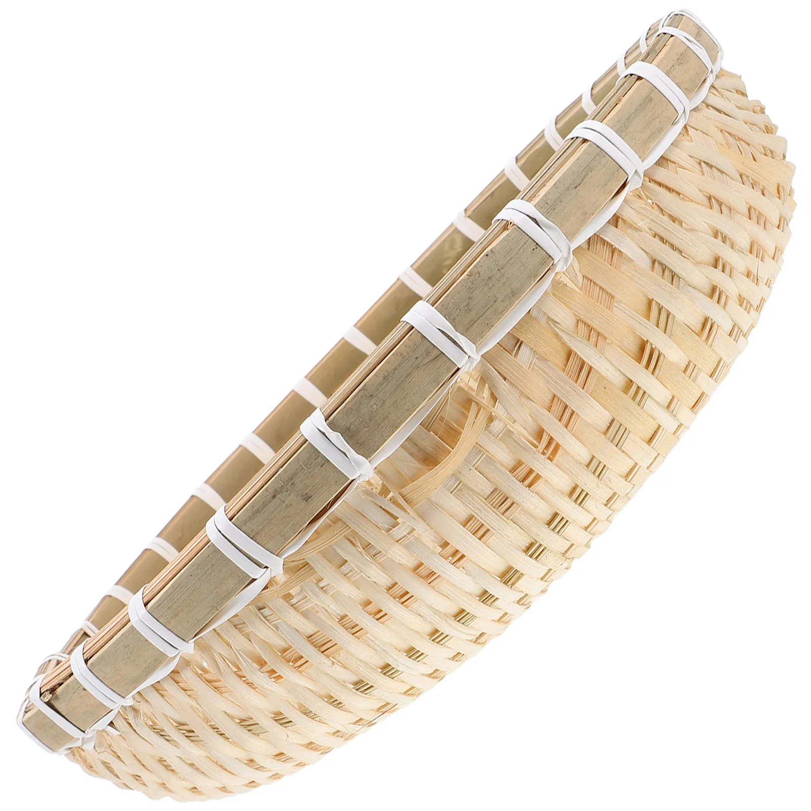 Bamboo Fruit Basket Handwoven Round Kitchen Container Bread Food Storage Organizer Drainage Holes Sturdy Compact Design
Bamboo Fruit Basket Handwoven Round Kitchen Container Bread Food Storage Organizer Drainage Holes Sturdy Compact Design