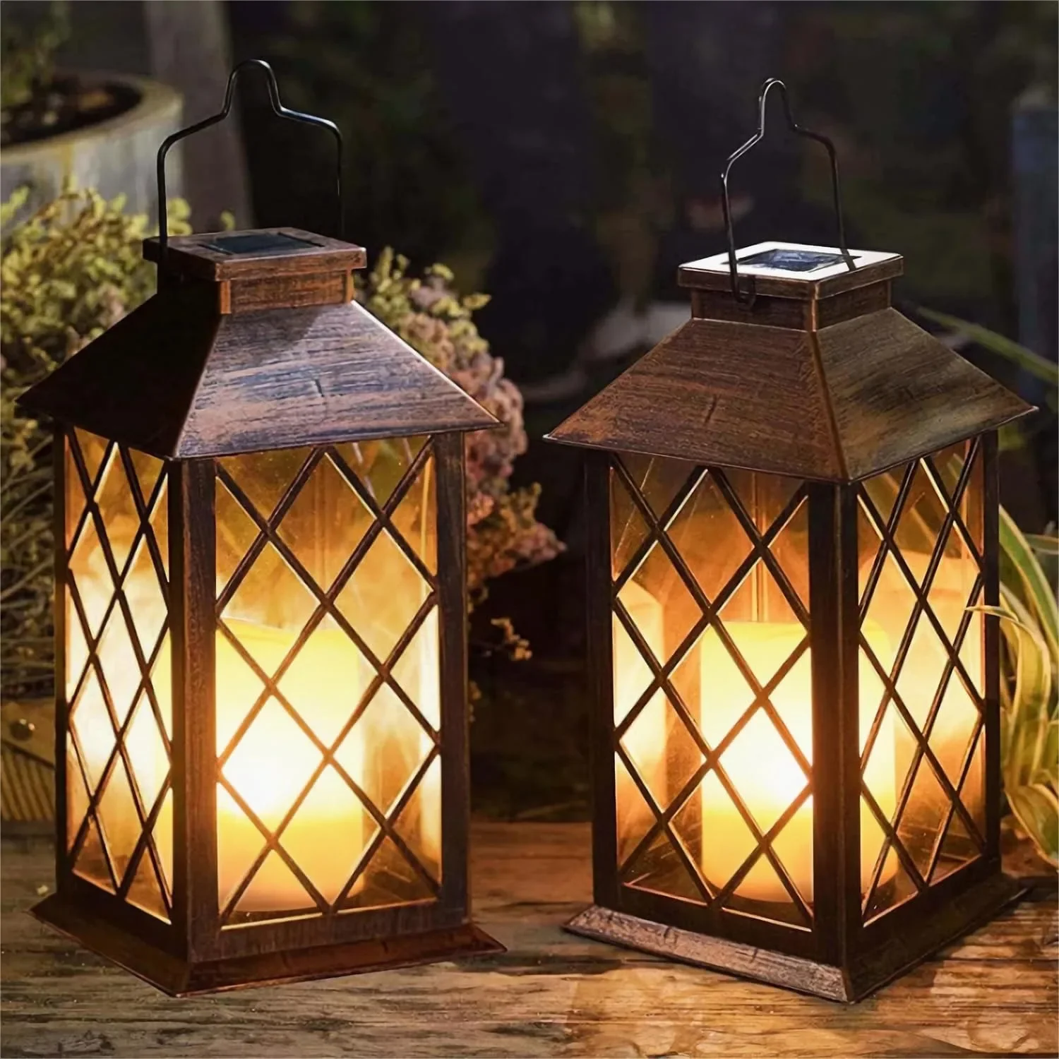 14 Inch Solar Lantern Outdoor Hanging LED Flickering Flameless Candle Light With Rechargeable Battery For Garden Table Party
14 Inch Solar Lantern Outdoor Hanging LED Flickering Flameless Candle Light With Rechargeable Battery For Garden Table Party