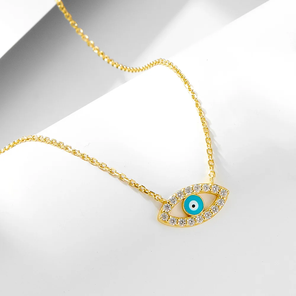 S925 sterling silver micro-inset zircon Devil's Eye necklace female light luxury niche European and American vintage clavicle ch
S925 sterling silver micro-inset zircon Devil's Eye necklace female light luxury niche European and American vintage clavicle ch