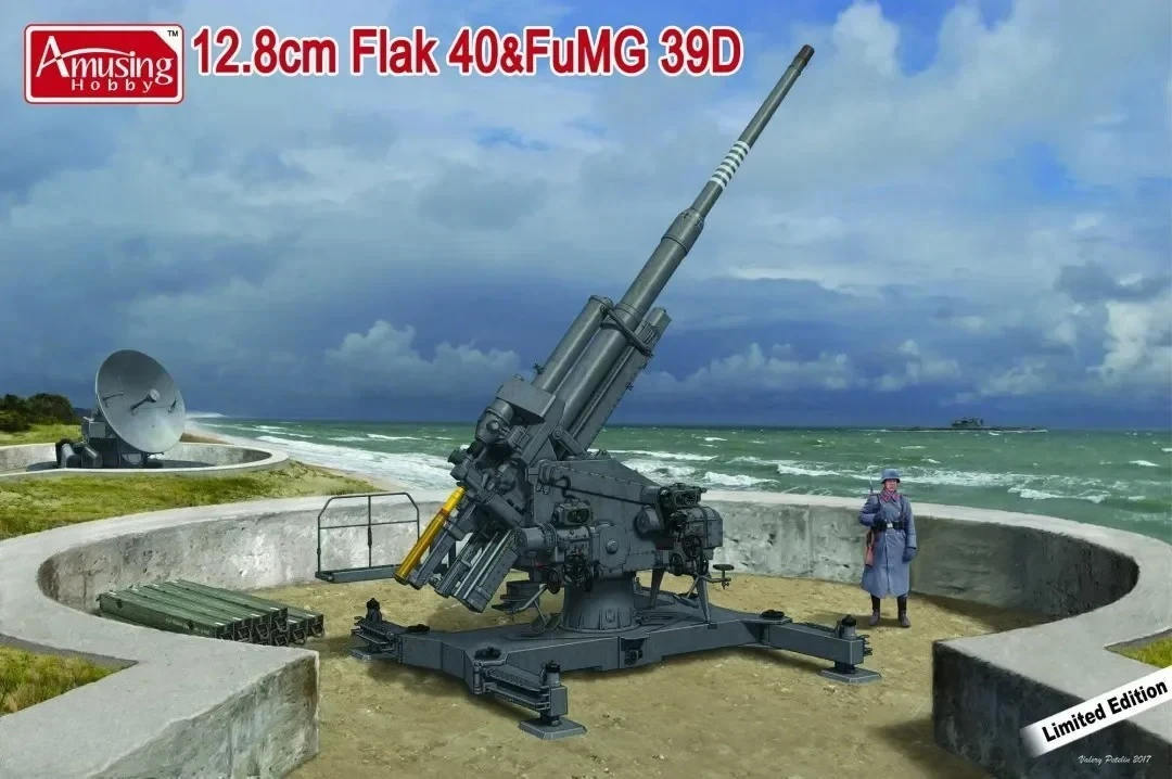 1/35 Amusing Hobby 35A020 128MM anti-aircraft gun with FUMG 39D radar assembly Scale diy toys Model Kit
1/35 Amusing Hobby 35A020 128MM anti-aircraft gun with FUMG 39D radar assembly Scale diy toys Model Kit