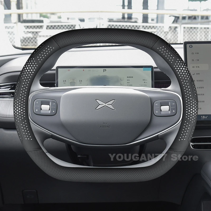 Кожаный чехол на руль автомобиля для Xpeng G6 2023 2024 2025, нескользящий автомобильный руль Xpeng g6, аксессуары 2025
Кожаный чехол на руль автомобиля для Xpeng G6 2023 2024 2025, нескользящий автомобильный руль Xpeng g6, аксессуары 2025