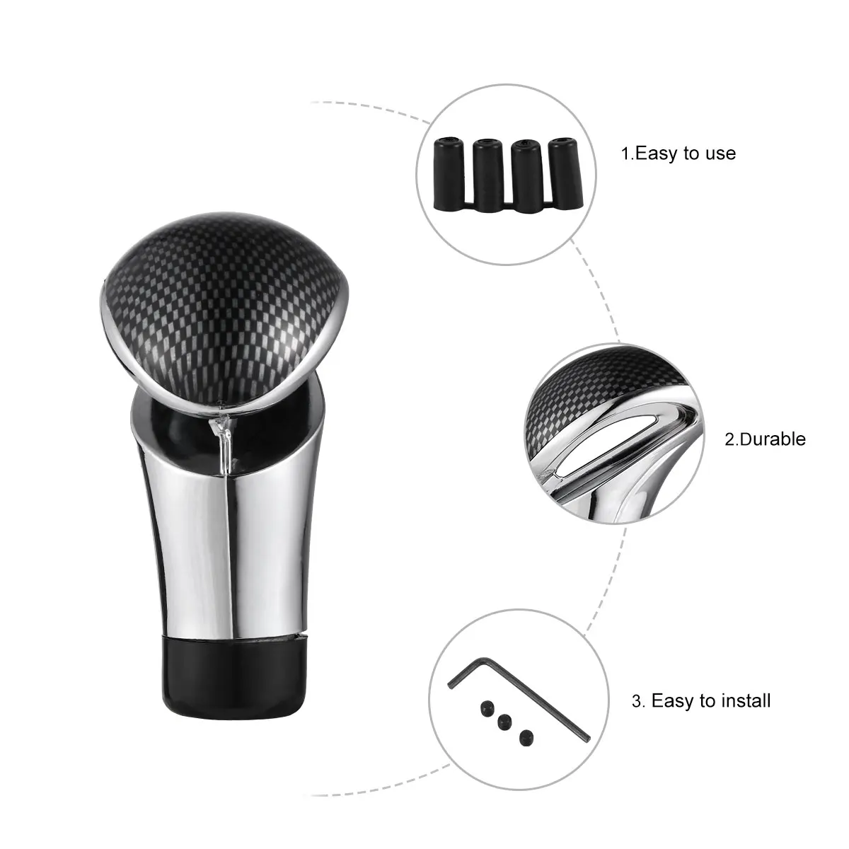 Car Gear Shift Knob Durable Plastic Unique Design Direct Upgrade Easy Installation Automatic Transmission Lever Accessories
Car Gear Shift Knob Durable Plastic Unique Design Direct Upgrade Easy Installation Automatic Transmission Lever Accessories