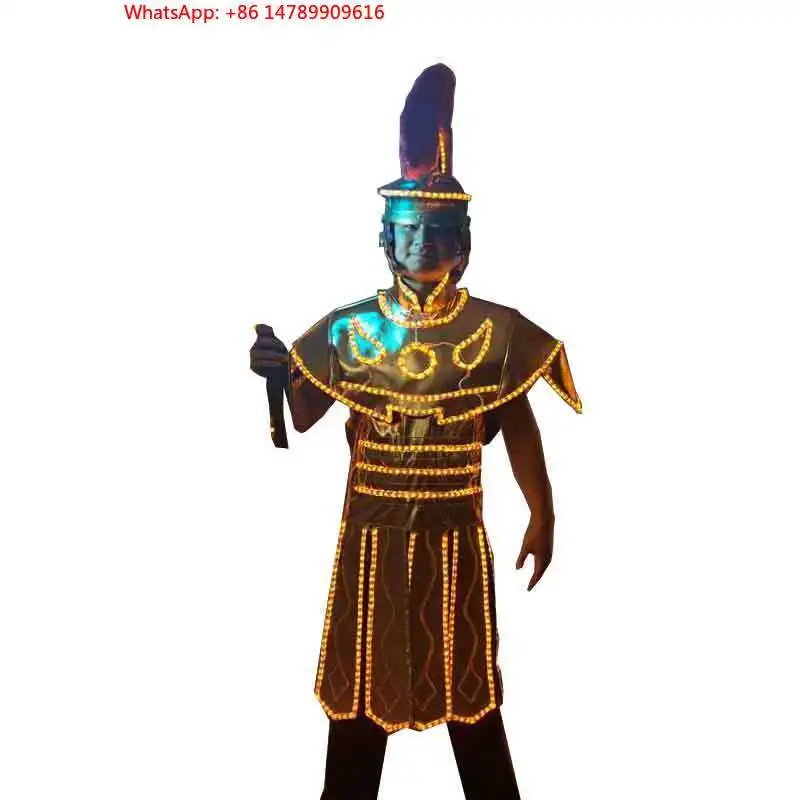 LED Luminous Robot CostumeNew Arrival Gold LED Lighting Adult Armor Costumes Luminous Peorce Wear For Club Party Diwali Easter
LED Luminous Robot CostumeNew Arrival Gold LED Lighting Adult Armor Costumes Luminous Peorce Wear For Club Party Diwali Easter