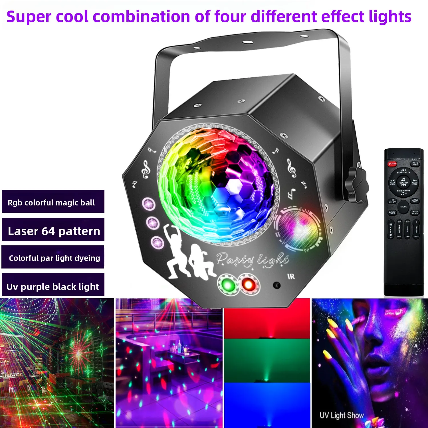 New laser magic ball stage light small mini 4 in 1UV purple las****** bar party pattern projection light
New laser magic ball stage light small mini 4 in 1UV purple las****** bar party pattern projection light