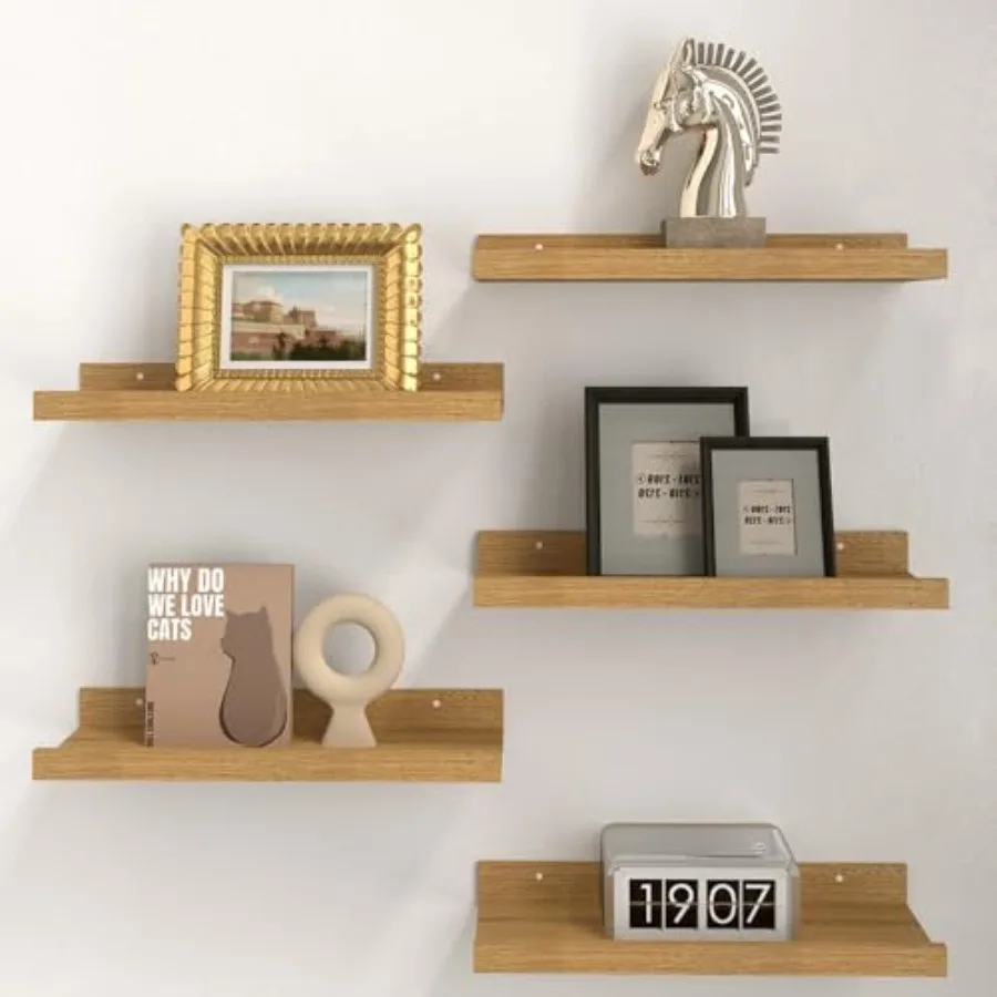 5 Set Floating Shelves for Wall Decor, Wall Mounted Book Shelf, Nursery Shelves Picture Ledge Shelf with Lip for Storage, Bedro
5 Set Floating Shelves for Wall Decor, Wall Mounted Book Shelf, Nursery Shelves Picture Ledge Shelf with Lip for Storage, Bedro