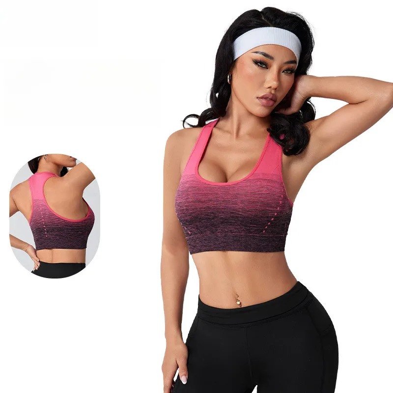 Женский бесшовный пуловер 2022, спортивный бюстгальтер без косточек, майка для йоги, мягкая чашка, удобный бюстгальтер с Y-образными бретелями, красивое нижнее белье сзади
Женский бесшовный пуловер 2022, спортивный бюстгальтер без косточек, майка для йоги, мягкая чашка, удобный бюстгальтер с Y-образными бретелями, красивое нижнее белье сзади