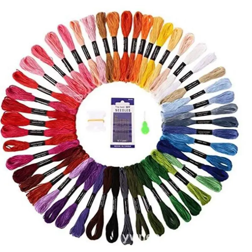 Eco-Friendly Cross Stitch Embroidery Thread Sub-Thread 8M 6-Yarn 50 Colors Polyester Cotton Thread Embroidery Thread
Eco-Friendly Cross Stitch Embroidery Thread Sub-Thread 8M 6-Yarn 50 Colors Polyester Cotton Thread Embroidery Thread