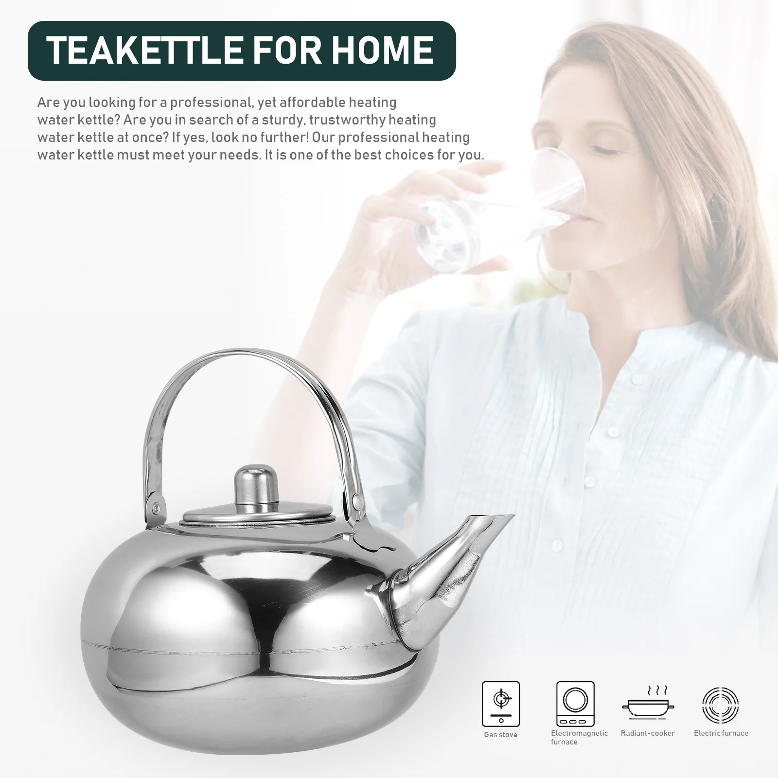 Stainless Steel Teapot Insulated Thermal Pot for Coffee Tea Beverage Water Home Office Travel Thick Wall Leak-Proof
Stainless Steel Teapot Insulated Thermal Pot for Coffee Tea Beverage Water Home Office Travel Thick Wall Leak-Proof
