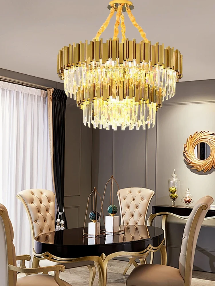 Luxury European Crystal Chandelier Gold Black Home Decoration Large Hanging Lamp for Dining Room Table Lustres
Luxury European Crystal Chandelier Gold Black Home Decoration Large Hanging Lamp for Dining Room Table Lustres