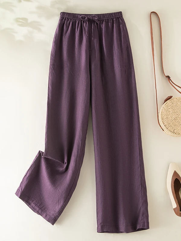 High Waist Wide Leg Knife Pants Women's Fashion Spring Summer Casual Loose Drapey Japanese Style Cotton Straight Cut Trousers
High Waist Wide Leg Knife Pants Women's Fashion Spring Summer Casual Loose Drapey Japanese Style Cotton Straight Cut Trousers