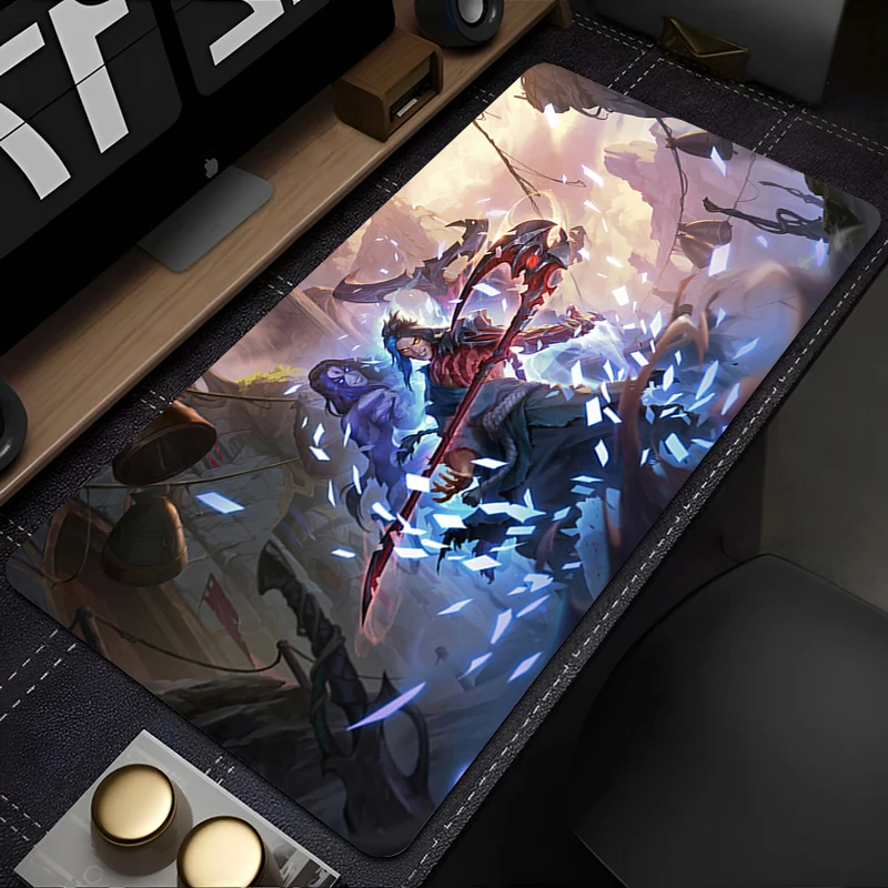Mouse pad professional eSports game players L-league of Legends Kayn Speed Lock Edge Rubber Game Desk Mousepad HD Keyboard Mat
Mouse pad professional eSports game players L-league of Legends Kayn Speed Lock Edge Rubber Game Desk Mousepad HD Keyboard Mat