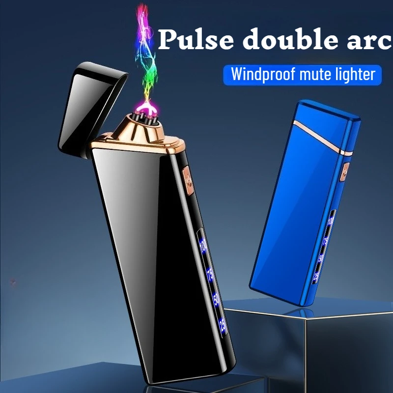 Metal Personalized Creative Charging Lighter Windproof Dual Arc Electronic Ignifier Type-c Fast Charging Pulse Cigarette Lighter
Metal Personalized Creative Charging Lighter Windproof Dual Arc Electronic Ignifier Type-c Fast Charging Pulse Cigarette Lighter