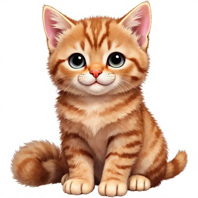 Car Sticker - Cute Cartoon Style Orange Tabby Pattern with White Plush Embellishment, Green Grey Eyes, Pink Nose
Car Sticker - Cute Cartoon Style Orange Tabby Pattern with White Plush Embellishment, Green Grey Eyes, Pink Nose